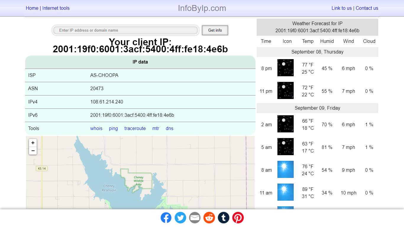 Information by IP Address